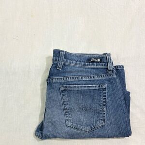 Lucky Brand Womens sz 8/29 Classic Rider Crop Mid Rise Blue Jeans